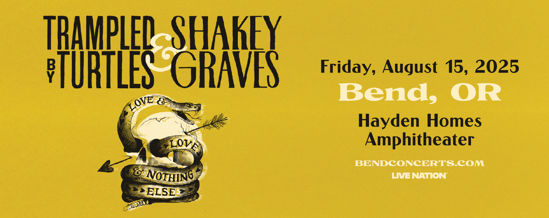 Trampled By Turtles and Shakey Graves | Bend Concerts Official Tickets